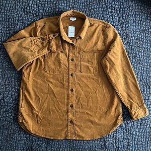 JCREW FACTORY women’s corduroy shirt jacket NWT